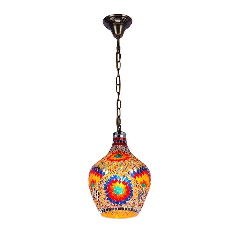 波西米亚复古客厅卧室浪漫异域民族风手工出口土耳其琉璃吊灯