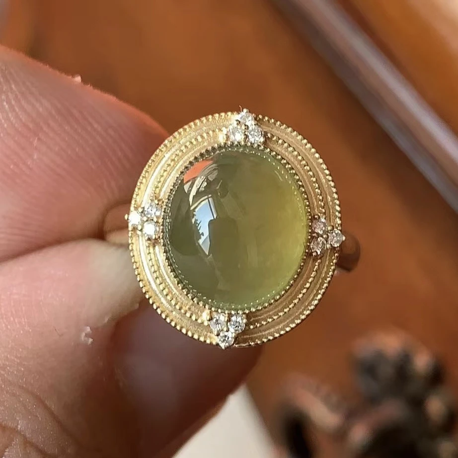 0.95g翡翠戒指/吊坠两戴款