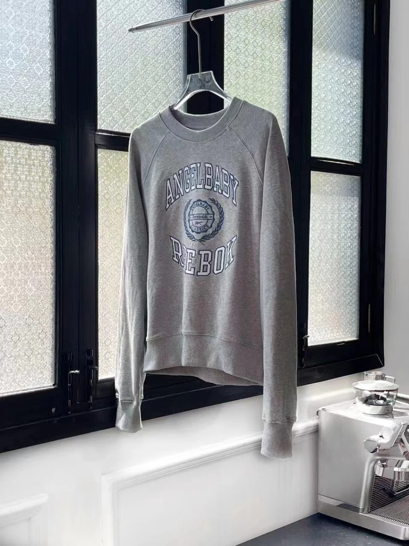 【周雨彤同款】定制克重360g毛圈面料亲肤又透气AB学院风徽章卫衣