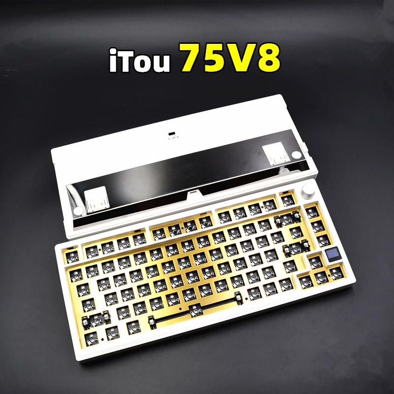 光头iTou 75V8三模无线蓝牙热插拔游戏机械键盘客制化套件GASKET