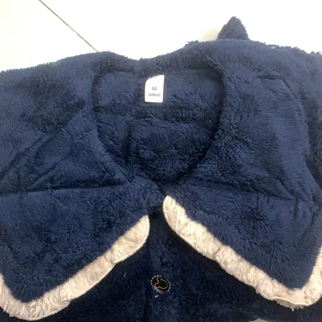 毛绒绒加厚冬季家居服睡衣套装