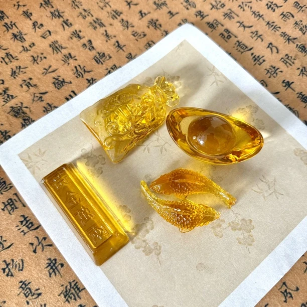 水晶摆件笔搁镇纸文房用品