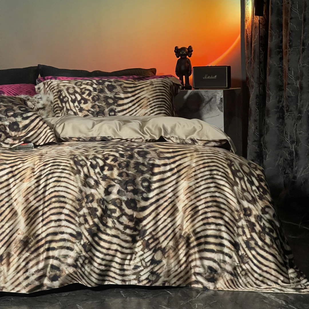 【HDSW】上新!限量芭比斑马豹纹高端轻奢四件套柔软亲肤四季可用