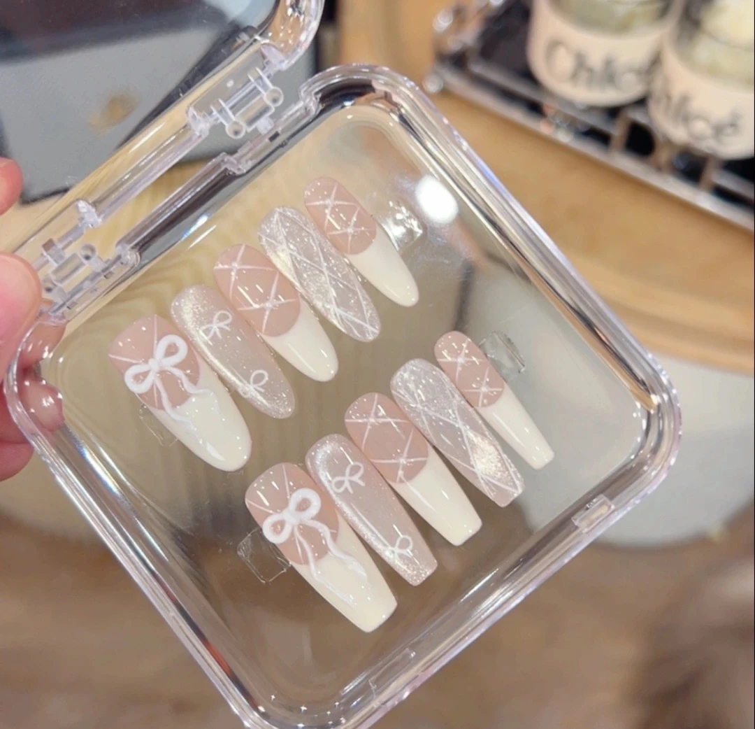 【小香风】纯手工穿戴甲10个甲片可重复使用X