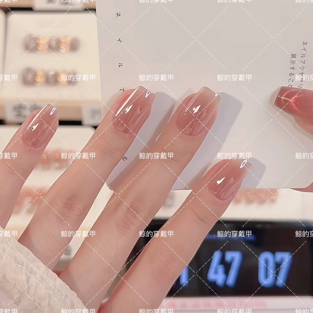 【小灯泡】纯手工穿戴甲10个甲片可重复使用XA