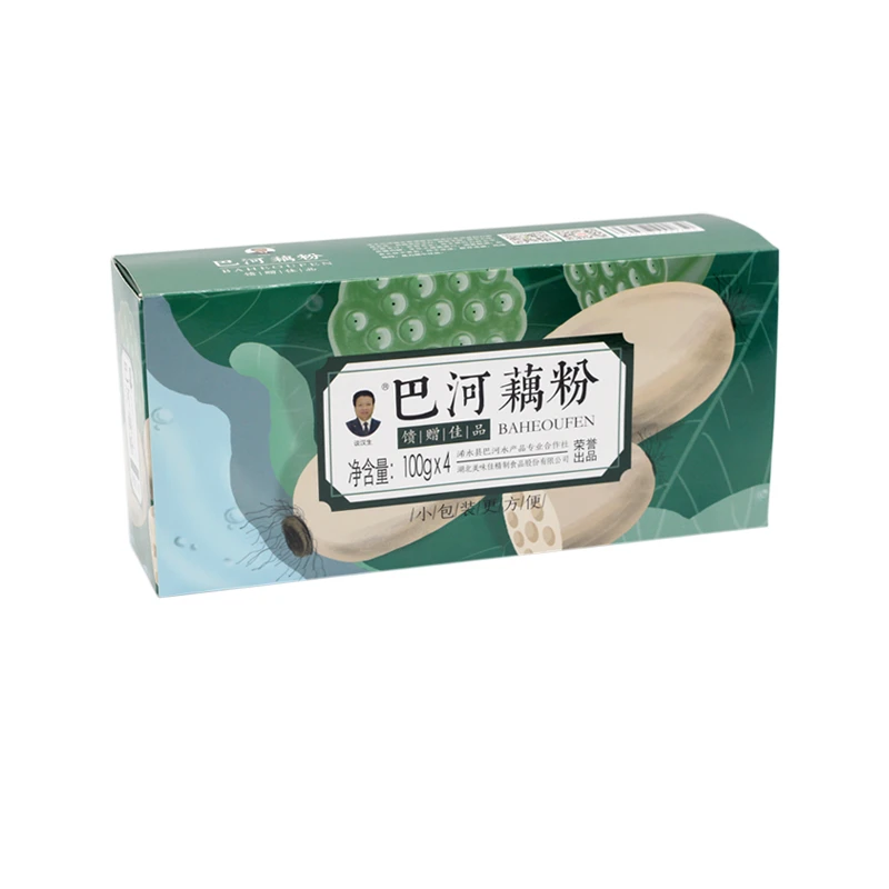 巴河藕粉谈汉生纯藕粉无蔗糖无添加非速溶代餐小袋装包邮送礼