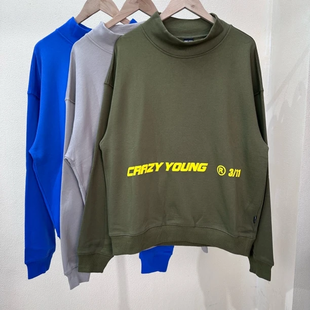 潮牌字母印花高领套头卫衣1765-C-3-1