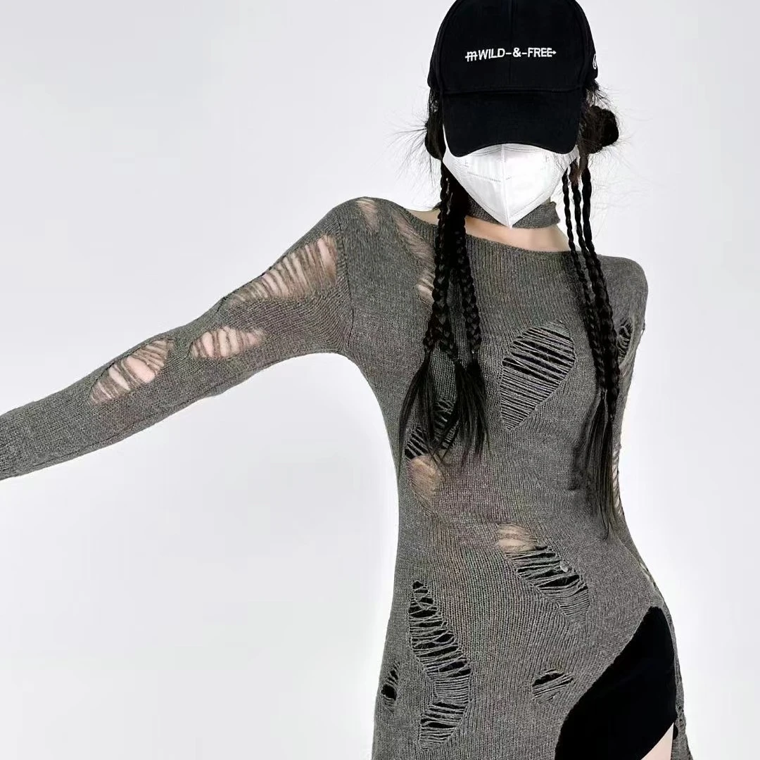 秋冬性感风X型长裙高弹力连衣裙女装打底女士显瘦