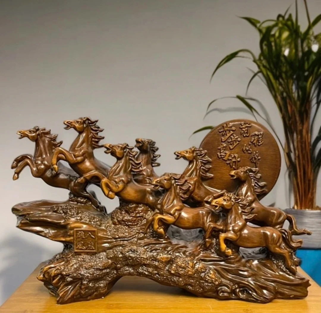 八骏雄风八骏马家居办公室摆件 （长约33高约20）