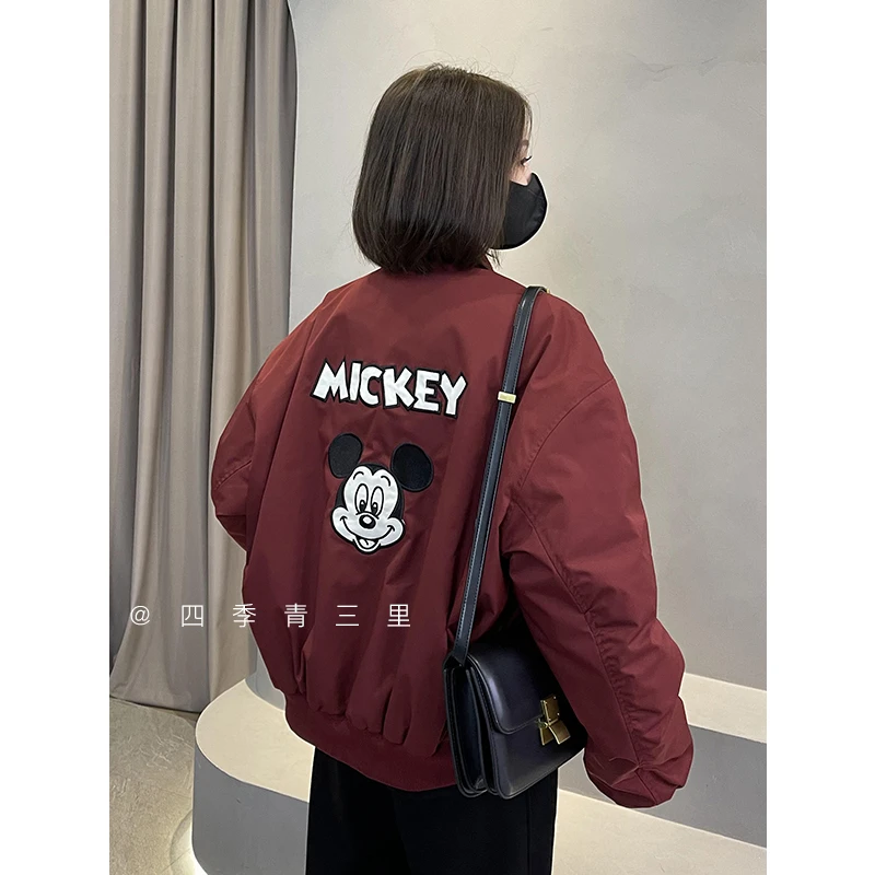 【三里家】重磅美式复古万针刺绣潮流休闲宽松百搭短外套 YF9121