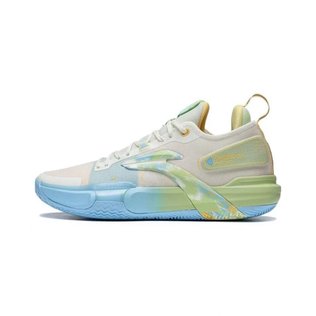 LI-NING/李宁闪击9 Premium 反光轻量高回弹实战篮球鞋  奶油白