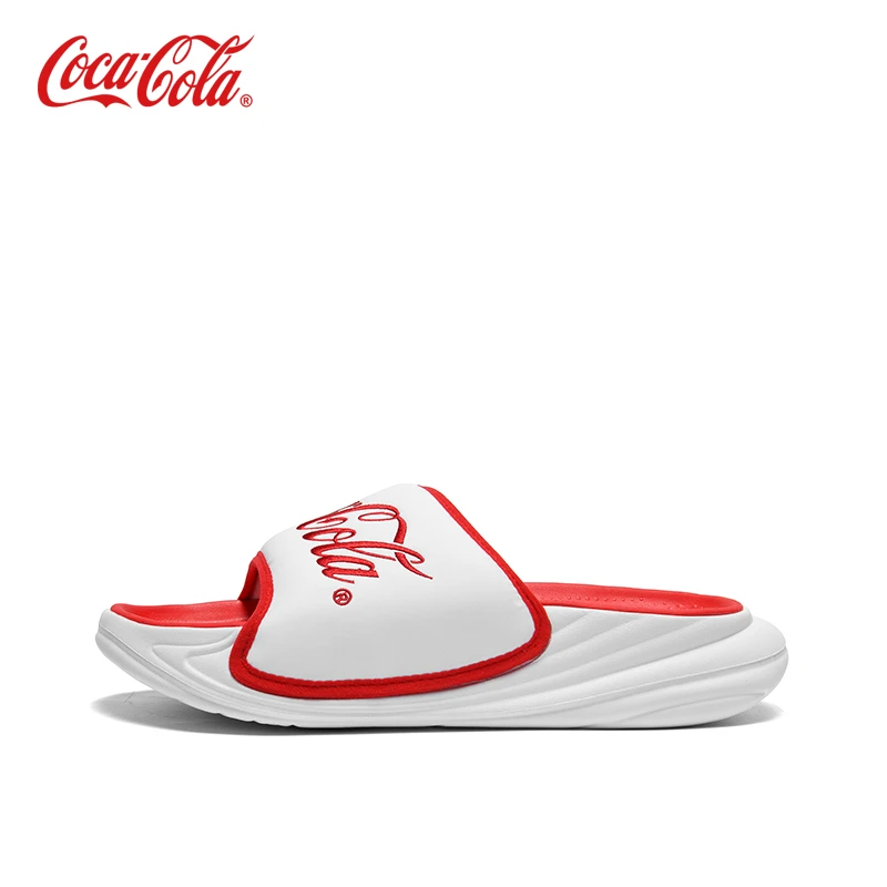 可口可乐/COCA COLA夏户外休闲软底外穿潮流厚底防滑沙滩一字拖鞋