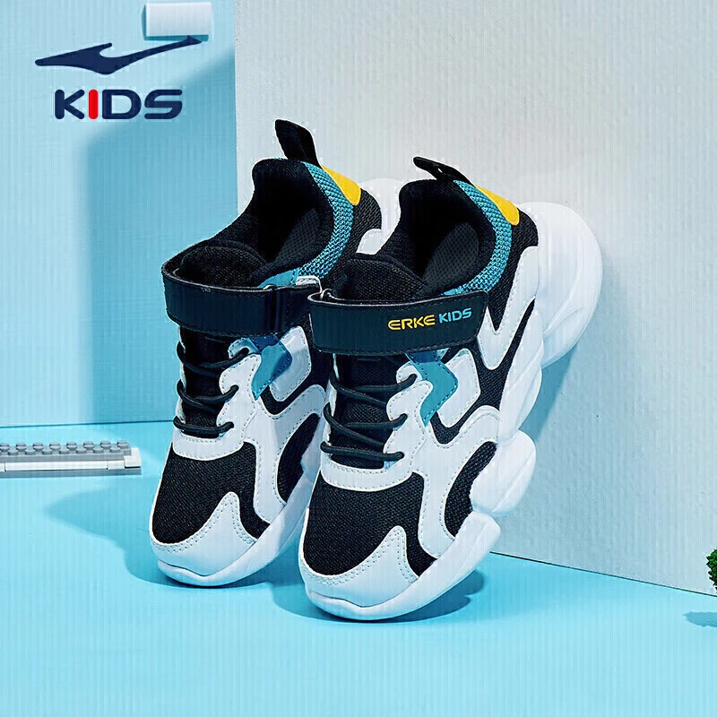 鸿星尔克中小童男女跑鞋64122120013 63122120096