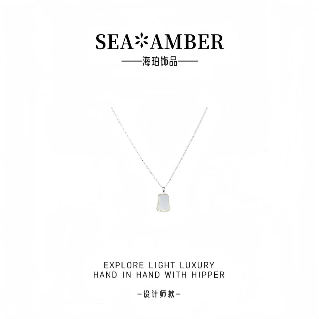 铜合金项链 604#镜花水月轻奢气质时尚百搭设计师款项链