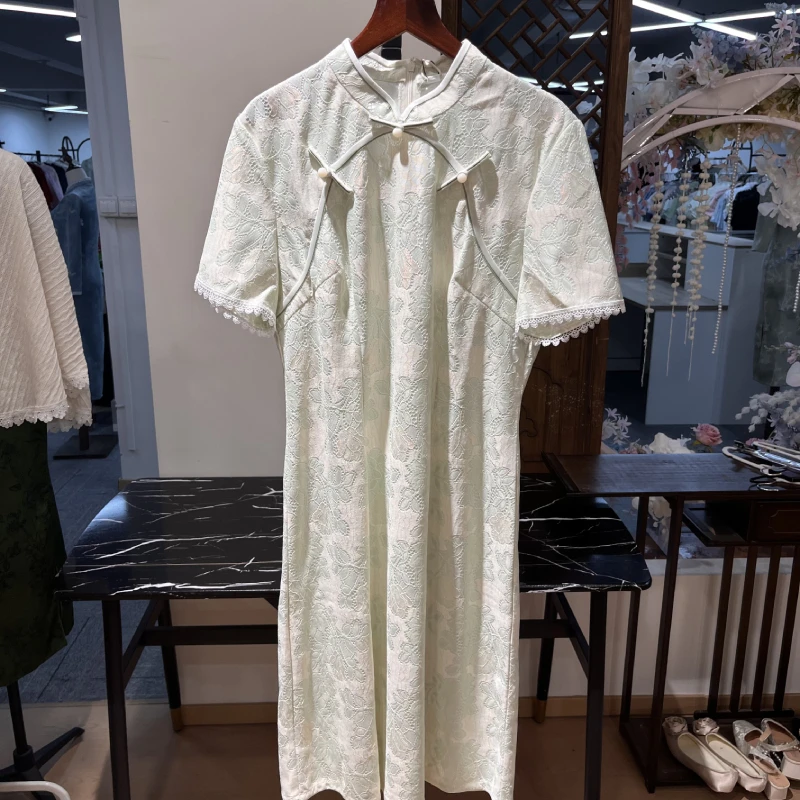 【59.9福利专享】夏季修身改良旗袍日常百搭新中式连衣裙气质