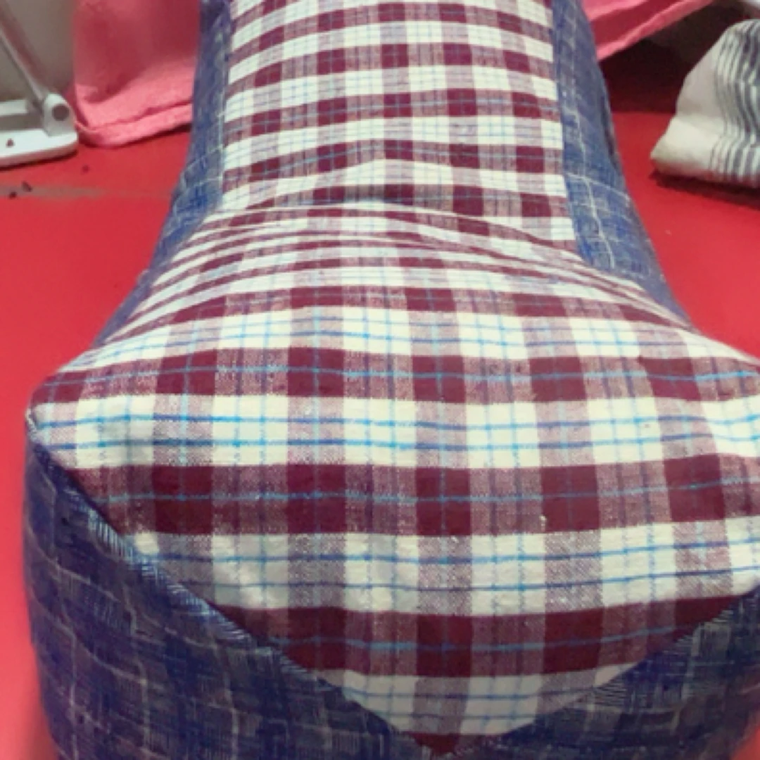 全棉老粗布荞麦老虎枕！独立内蛋拉链封口！