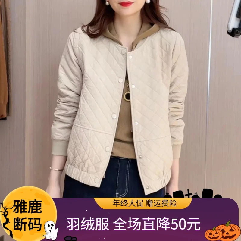 雅鹿羽绒服年终大促羽绒衣女加厚2023冬季新款羽绒羽绒服韩版棒球