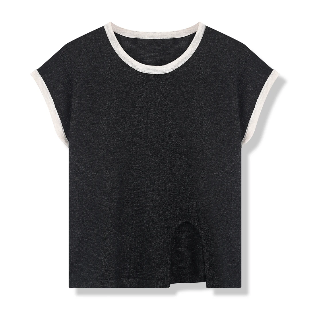 新款无袖纯色气质显瘦背心Y003B2024