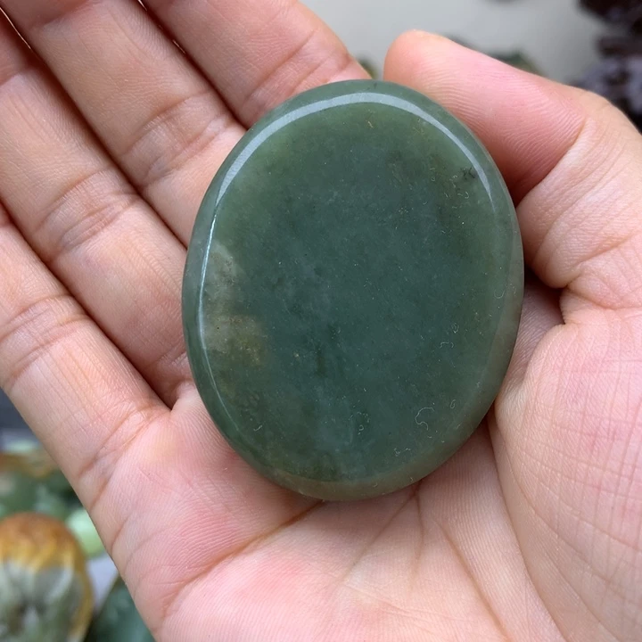 【闪购商品】岫岩河磨玉（透闪石质玉）手把未镶嵌