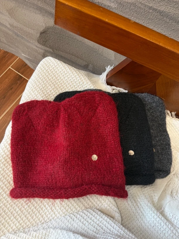 （米奇妹妹）可爱耳朵羊毛小众帽子冬季氛围感保暖针织