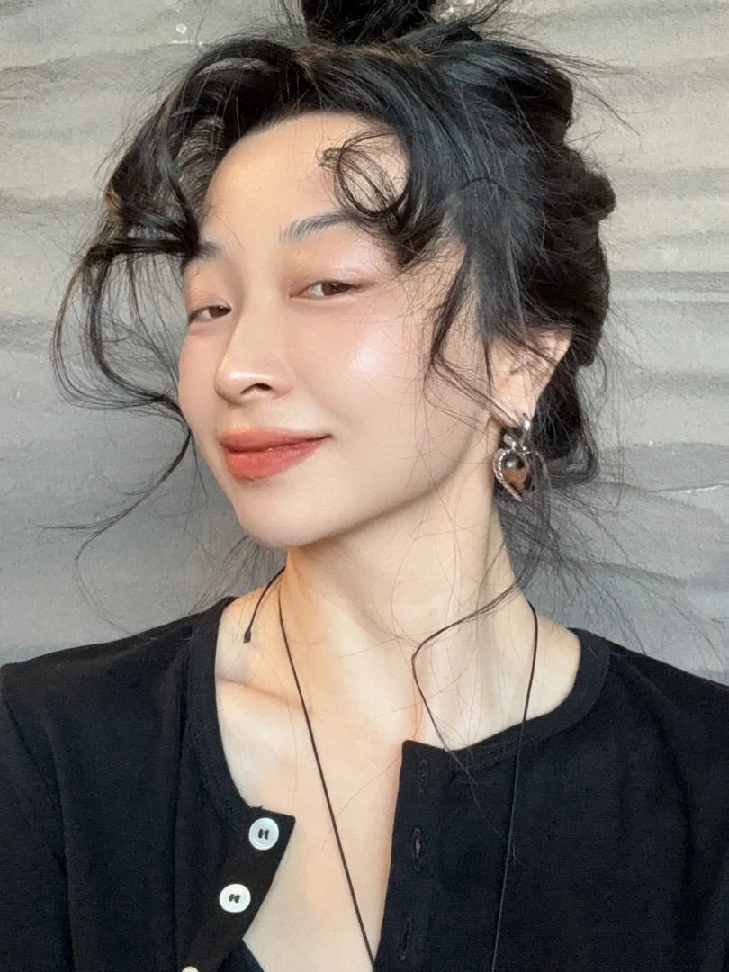 非金属亚克力耳饰 （十三月）气质百搭复古时尚豹纹斑点爱心耳环