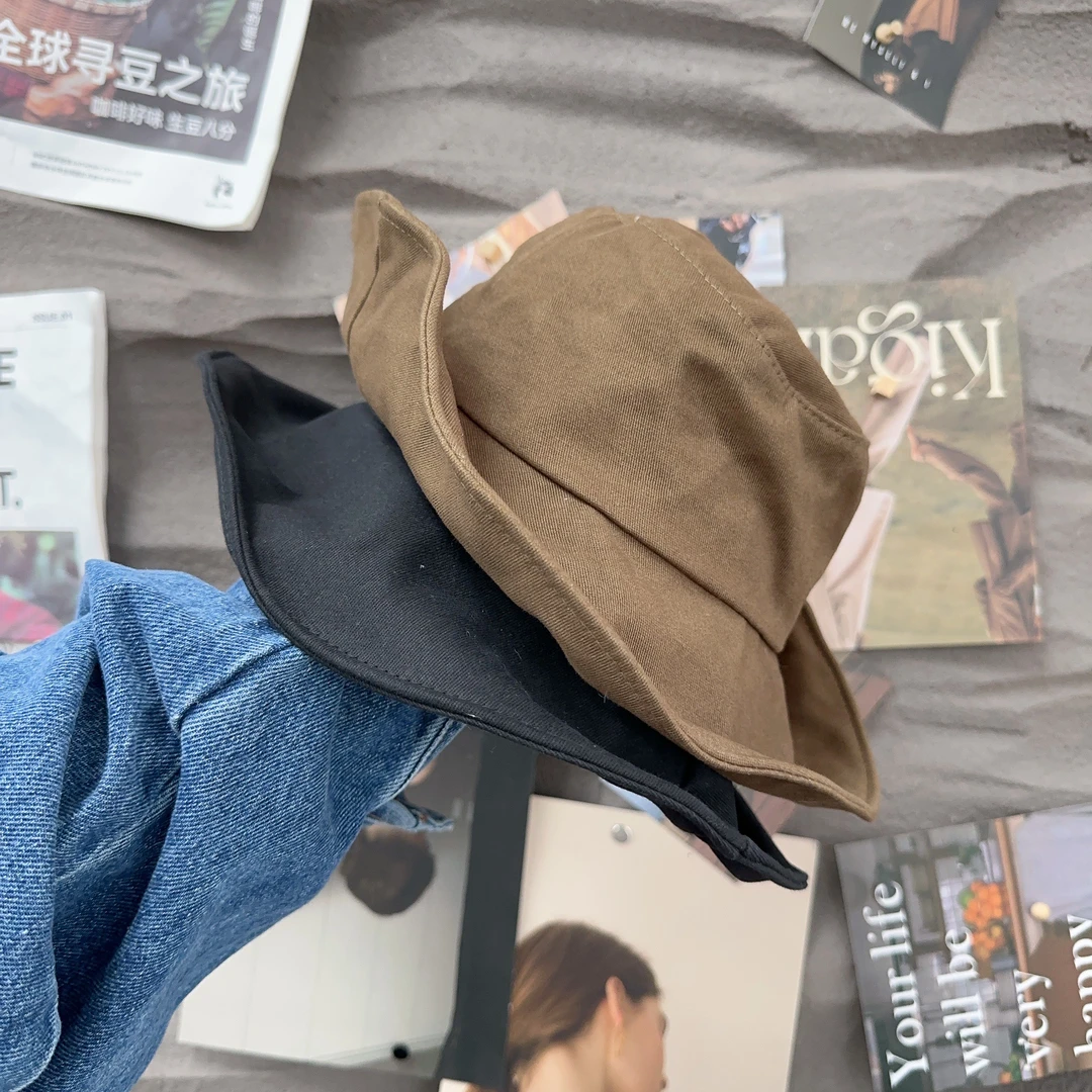 （凯旋门）黑色多种带法帽子日系纯色百搭