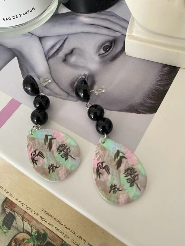 铜合金耳饰 （西施）清冷中式古风耳钉气质百搭耳饰