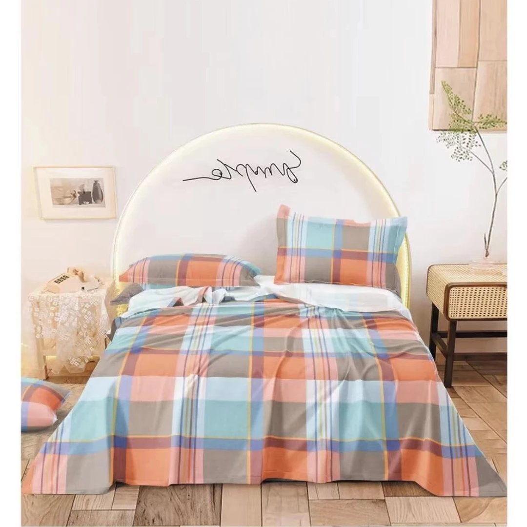 【细纹粗布】夏季细纹加厚粗布单人双人床单吸汗透气自带凉感不跑床