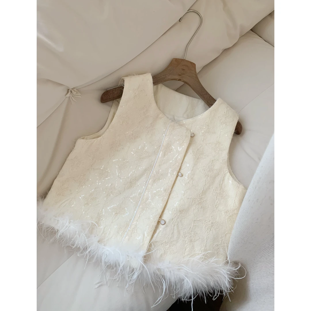 入艺883【Y I锦绣】马甲+半裙 新款福利中式印花马甲-RY2430173