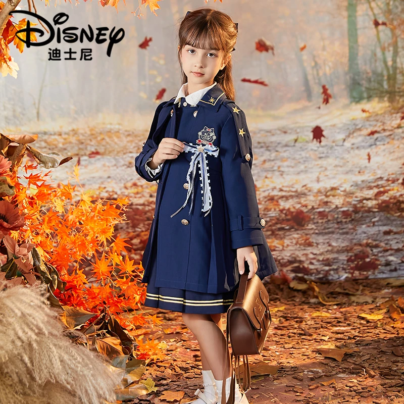 【FF】Disney/迪士尼秋季女童时尚洋气中长款中大童风衣XCE3SJ026