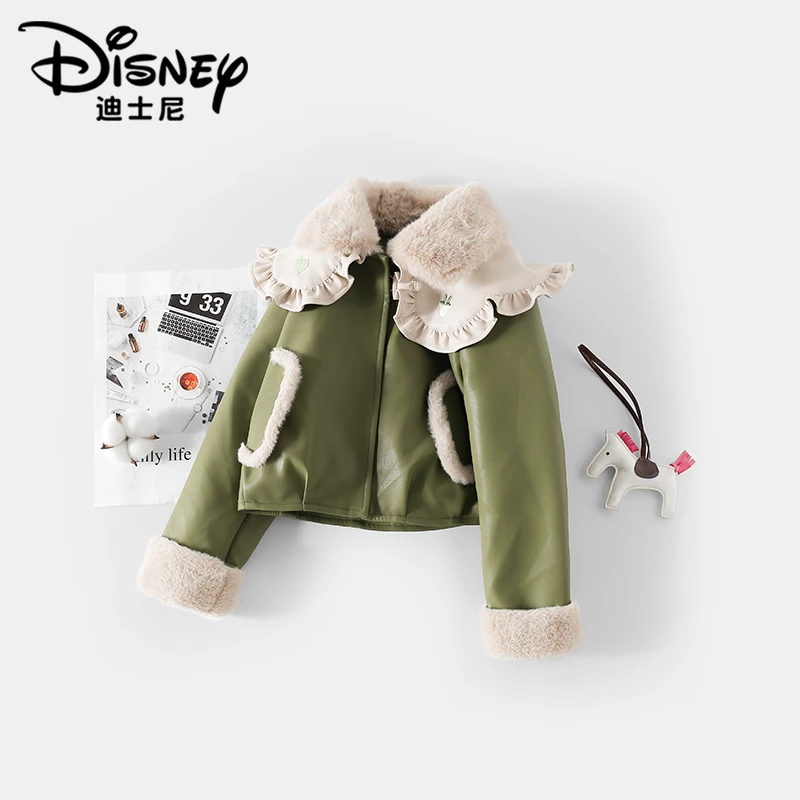 【DR】Disney/迪士尼女童秋冬季新款休闲长袖皮衣外套XCR3PW050