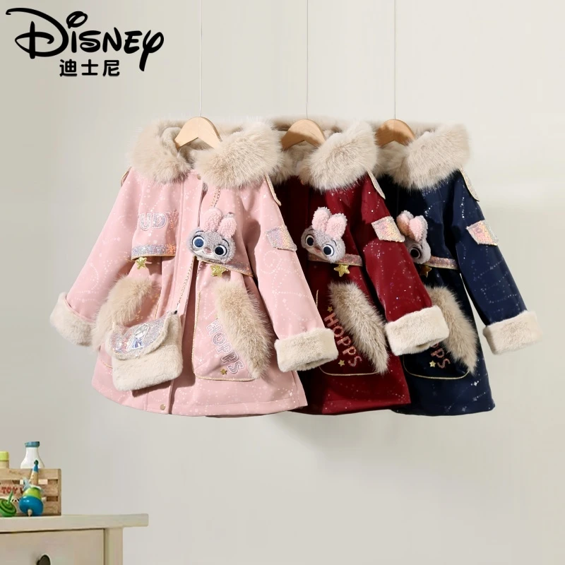 【SC】Disney/迪士尼女童冬季新款休闲淑女简约派克服外套XCR4PJ539