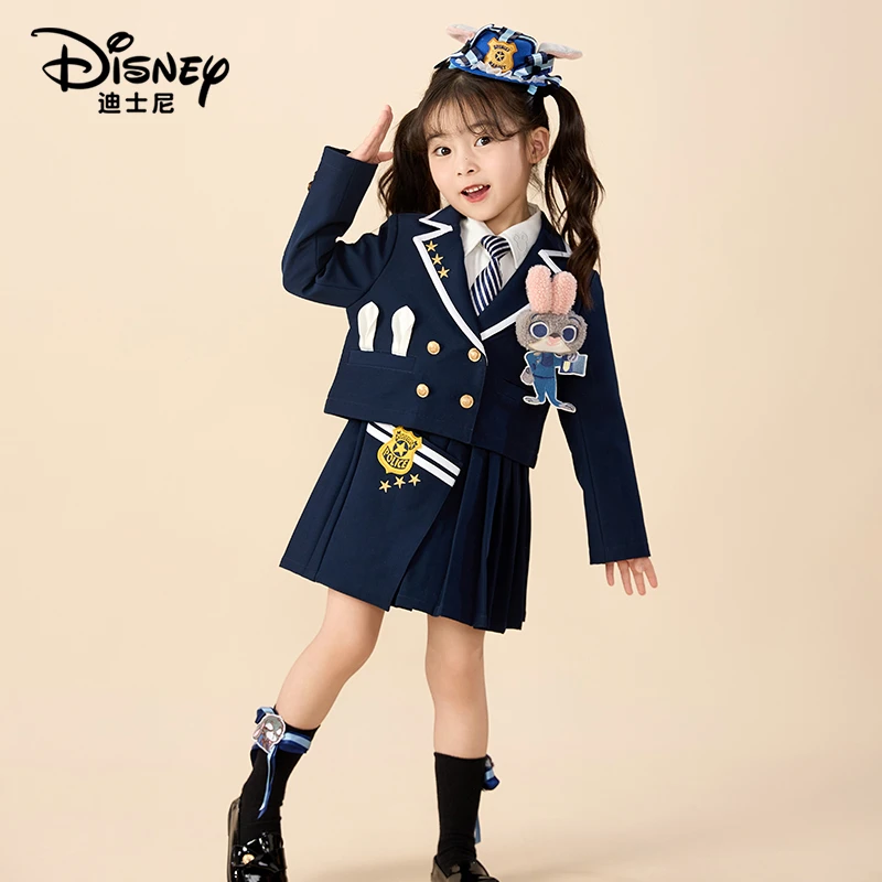【FF】Disney/迪士尼女童秋季新款淑女洋气卡通学院套装裙XCR3SZ179