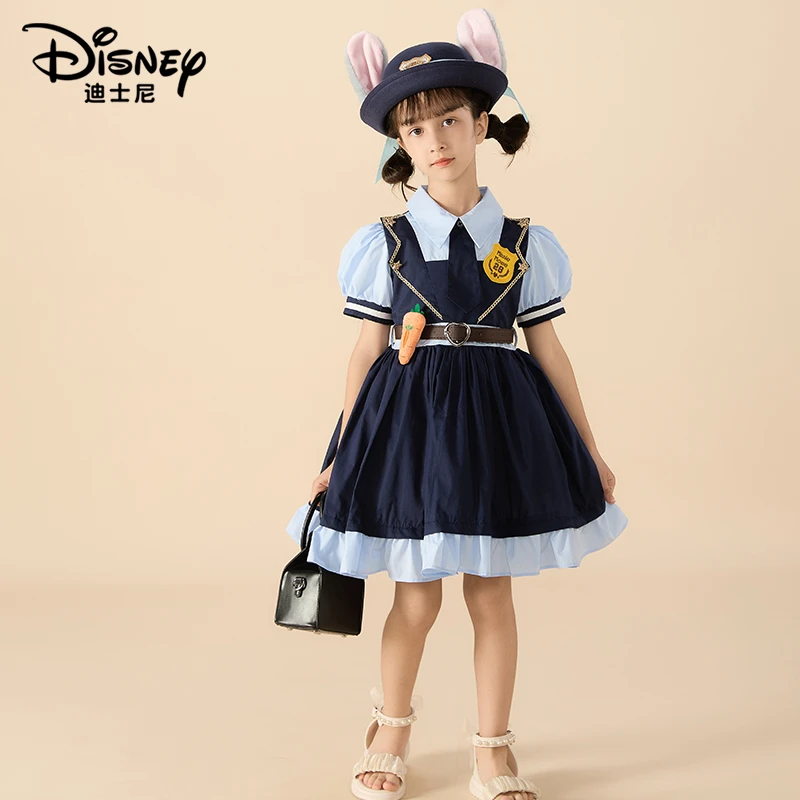 【DR】Disney/迪士尼女童夏款新款淑女休闲兔子警官连衣裙XCR2SQ143