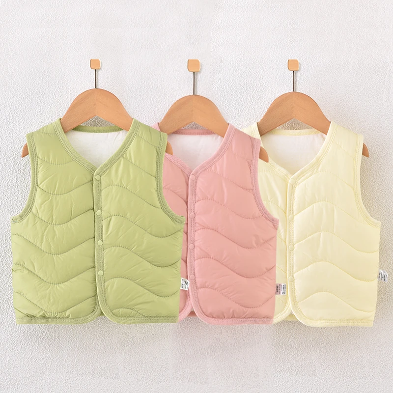 【秋冬上新】婴儿马甲夹棉保暖宝宝背心新生儿坎肩上衣冬装外出装