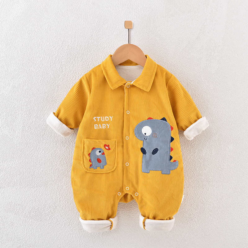 婴幼儿连体衣长袖春秋季新生儿哈衣爬服宝宝春季衣服秋装