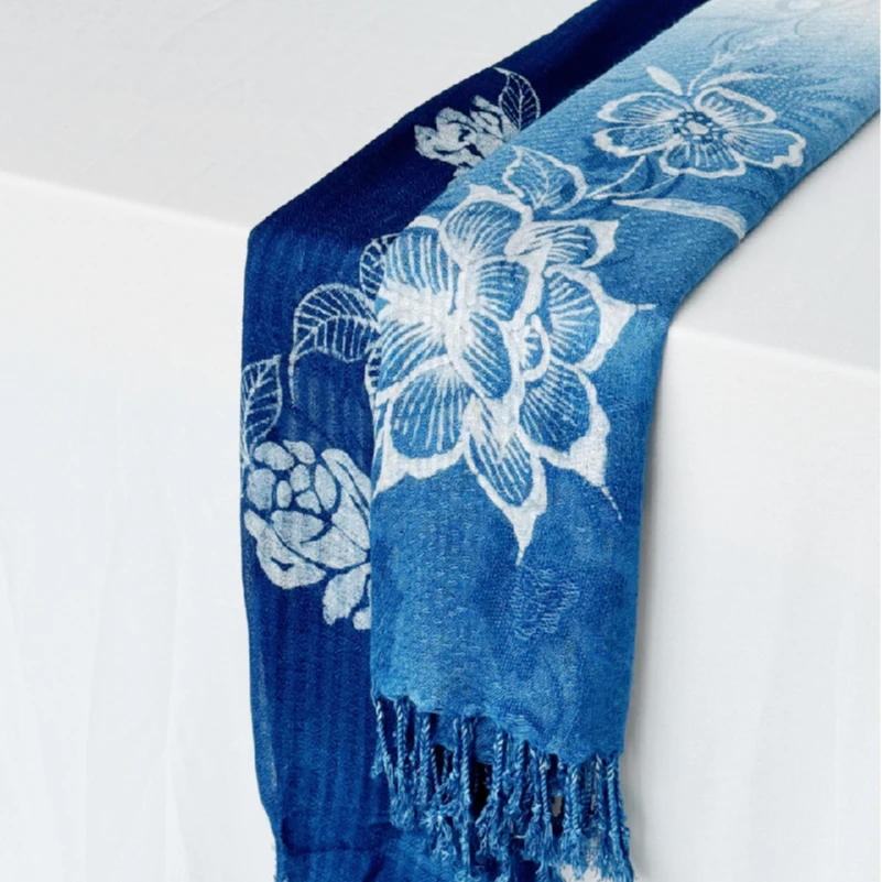 非遗古法蜡染围巾