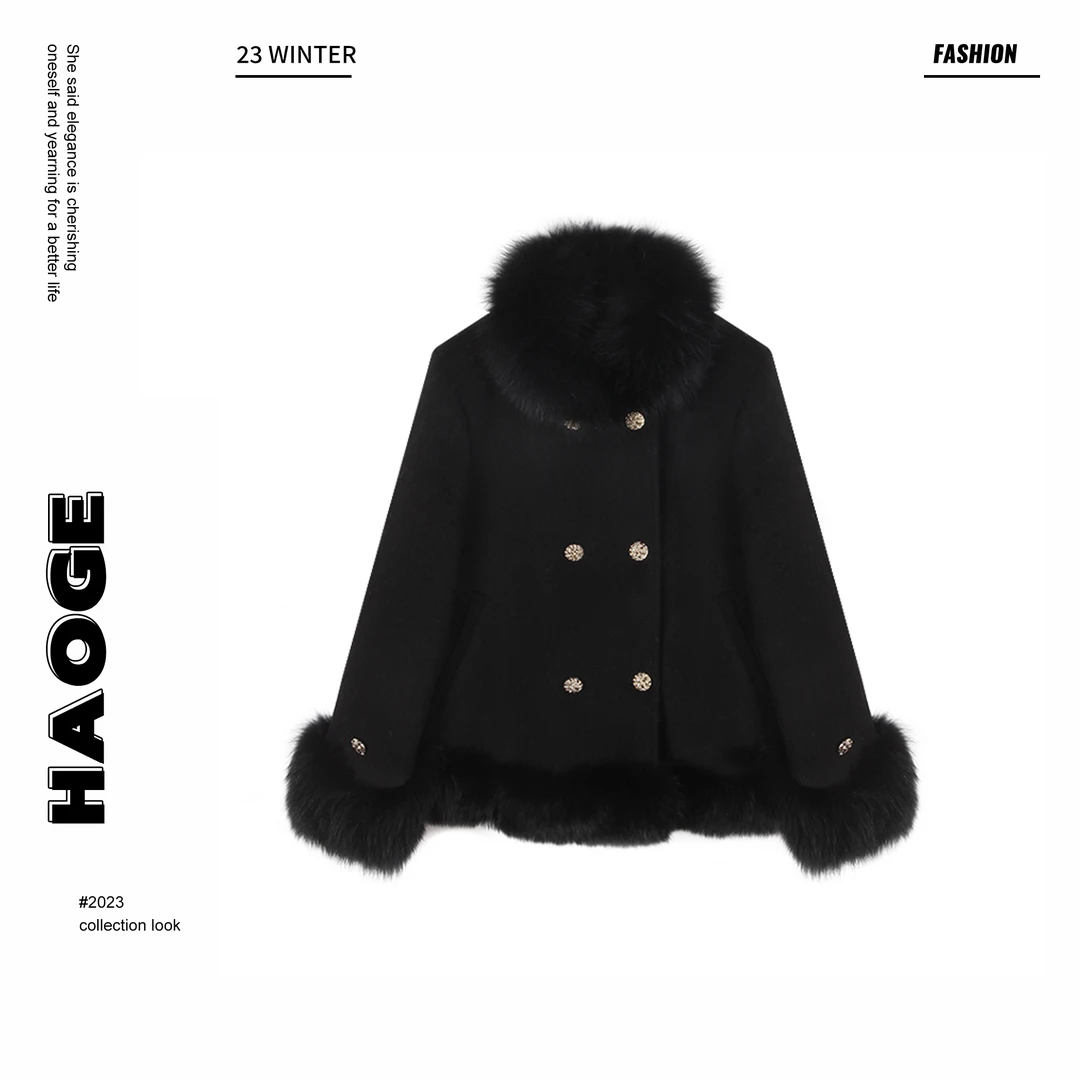 浩哥严选●奥莉维娅D3YRF7735A白鹅绒羽绒服秋冬时尚