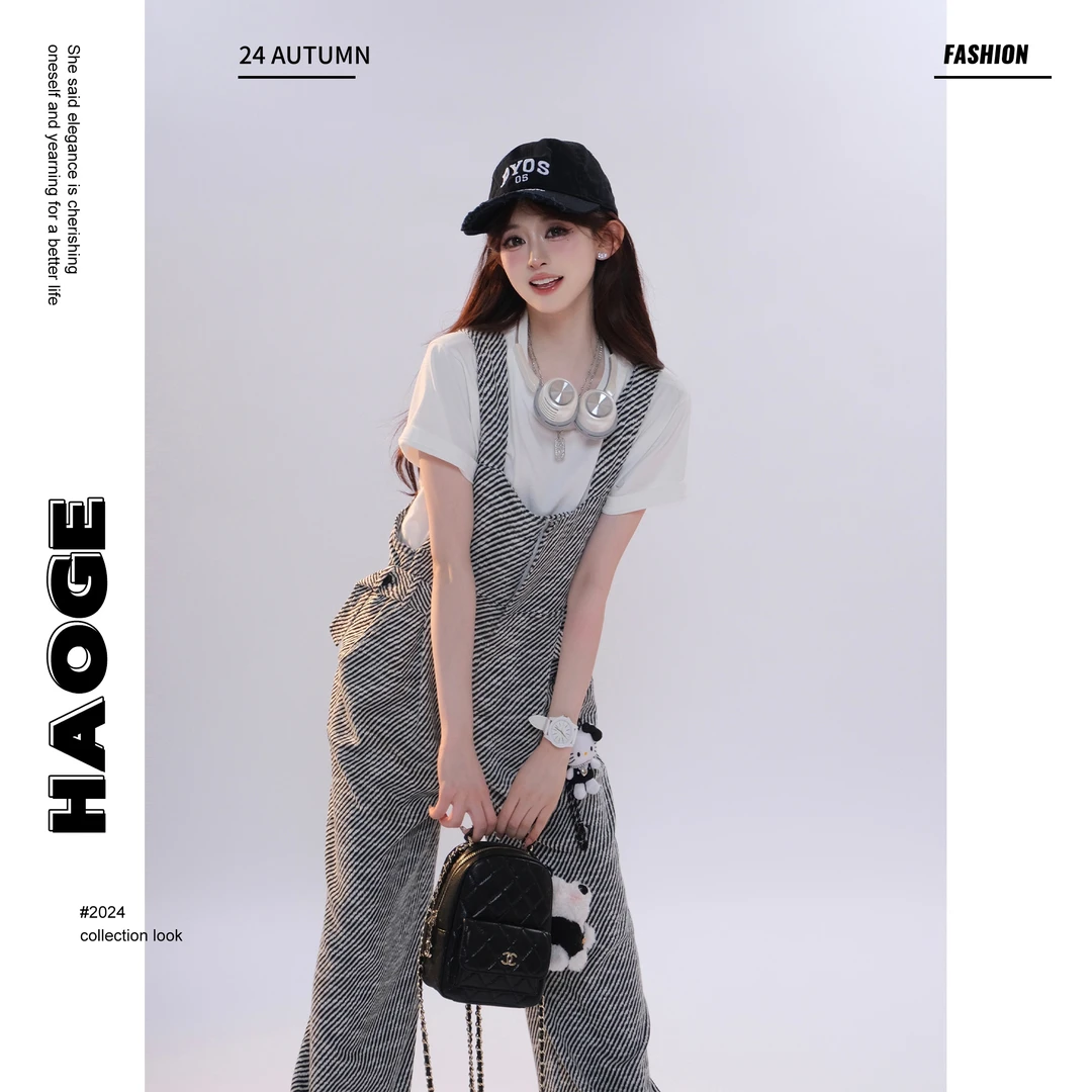 浩哥严选●时尚休闲简约气质减龄宽松百搭白色圆领T恤Q4TX1968A