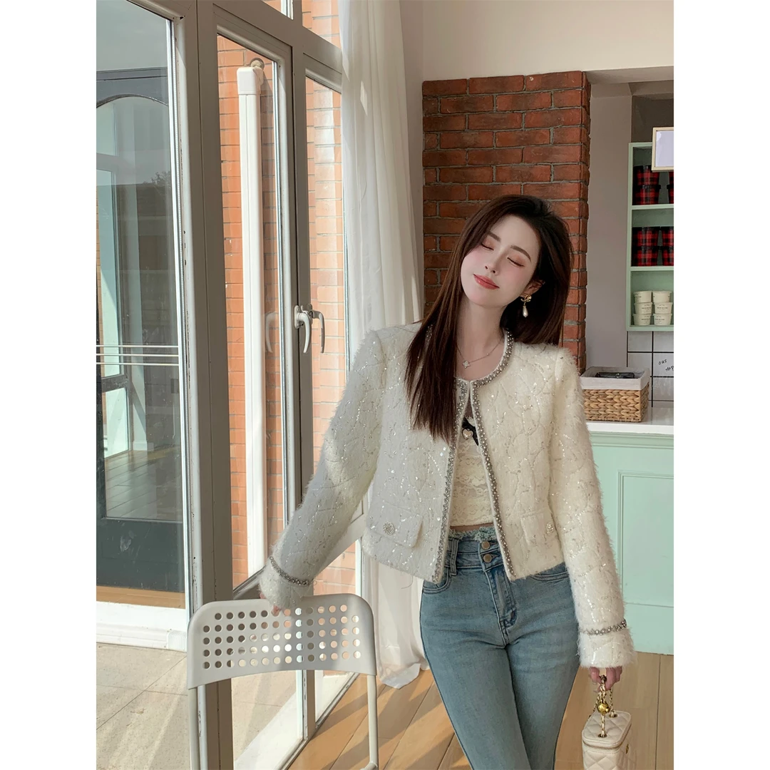 浩哥严选●外套预JJD3WT409C 小香风外套春装新款