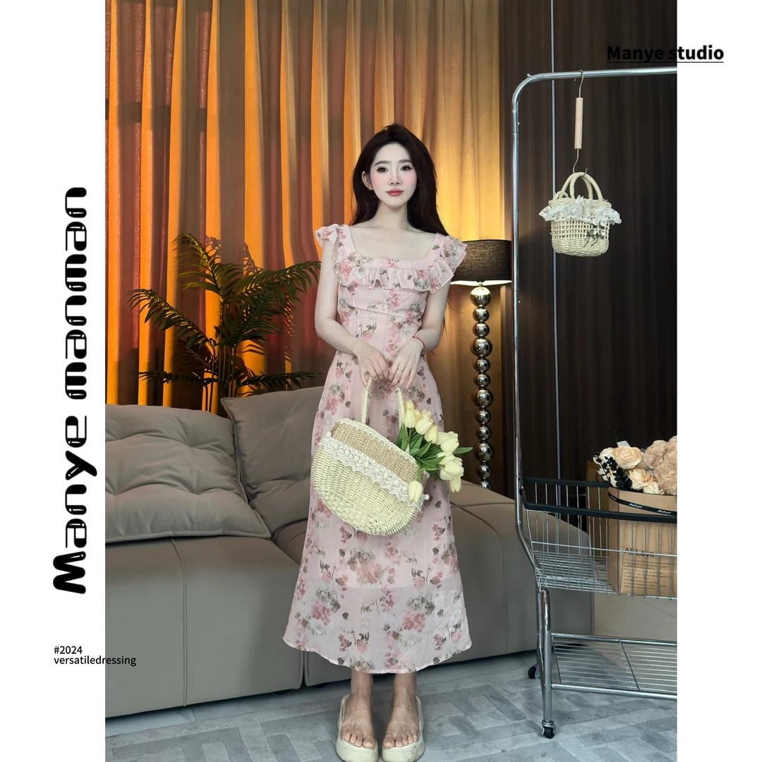 浩哥严选●温柔碎花收腰夏款连衣裙预JJX4LYQ2916