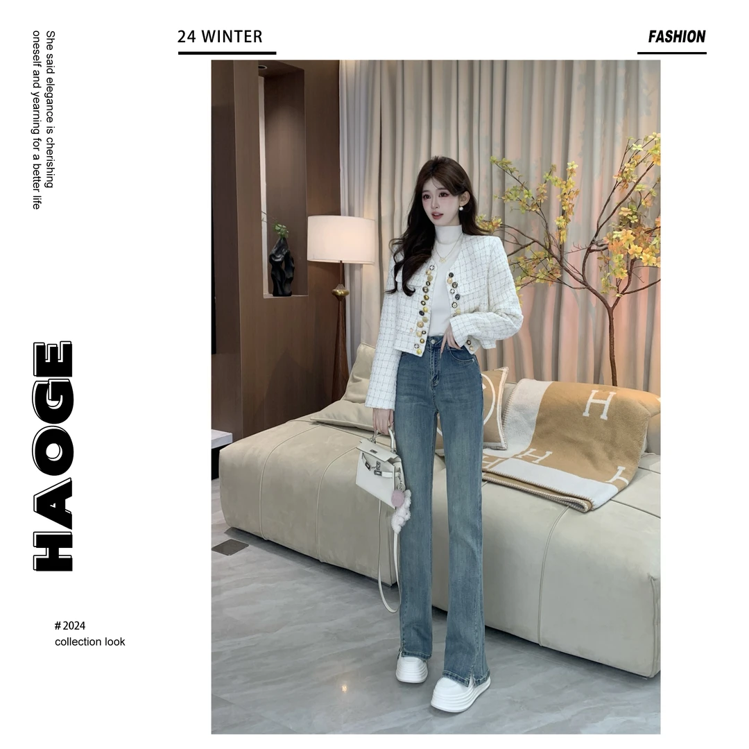 浩哥严选●气场一米八‘’Q4NZK1649A直筒时尚牛仔裤预（不含腰带）