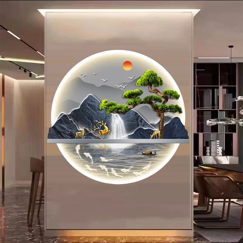 J11精雕客厅装饰画沙发背景墙高级感卧室壁画现代风晶瓷装饰画