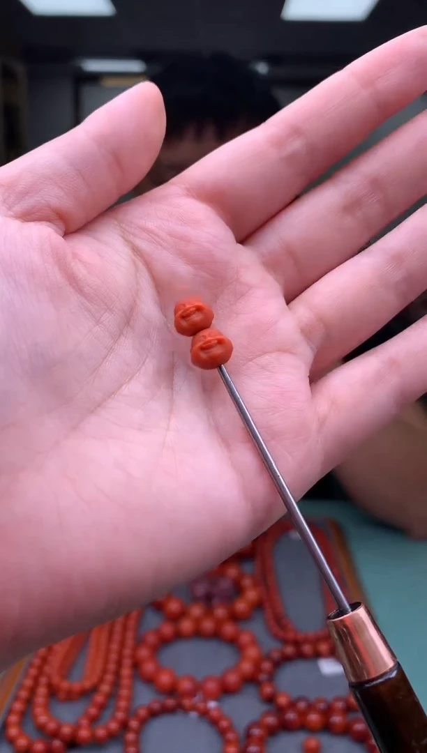 【闪购商品】玛瑙手饰未镶嵌佛头配饰一对8+