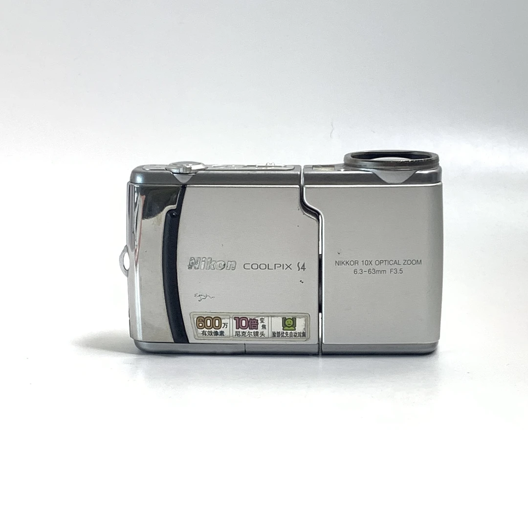 95新 Nikon/尼康 尼康s4 银色 600万像素 ccd