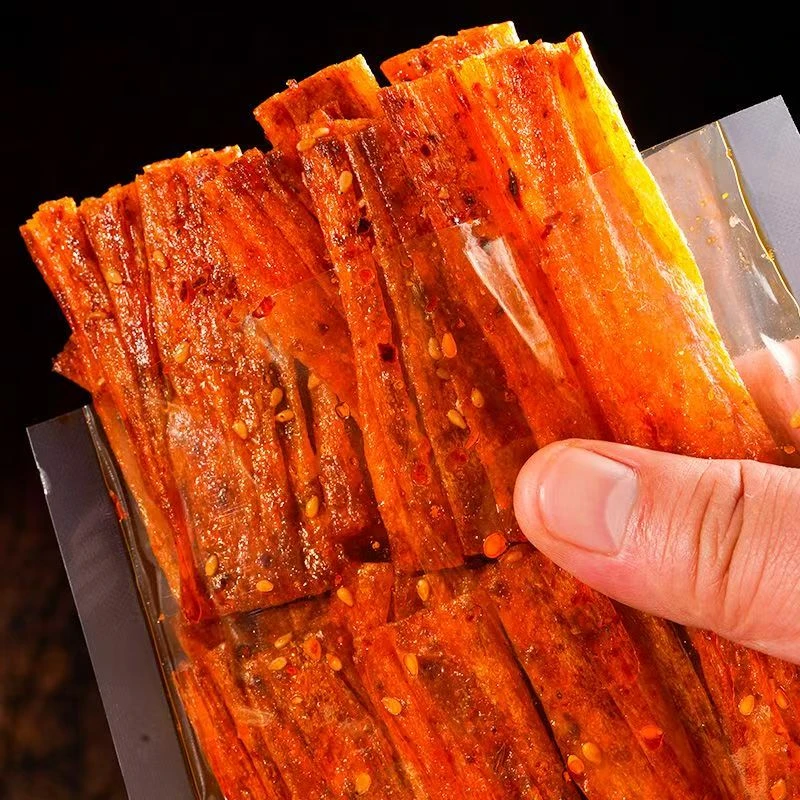 爆辣豆卷网红豆皮辣条组合湖南特产怀旧零食小卖部香辣麻辣爽口