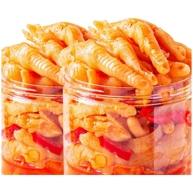 【次日达】柠檬酸辣味鸡爪x2罐（共2斤）（固体物60%以上）