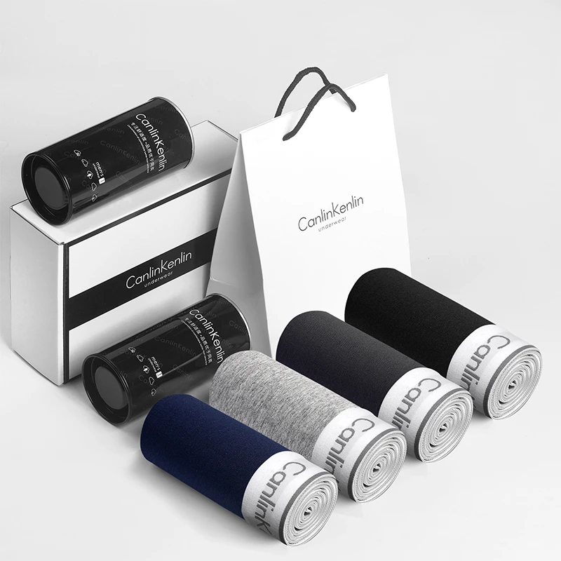 c男士内裤纯棉运动舒适男生四角裤全棉男内裤薄款透气中腰平角裤