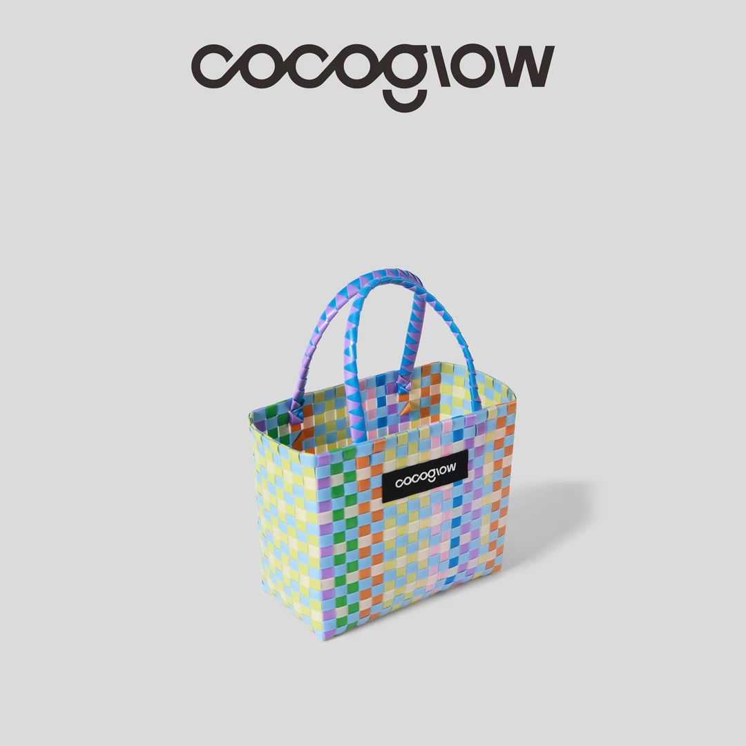 cocoglow· SUMMER BREEZE-M 夏末微⻛中号原创手工编织菜篮子中号