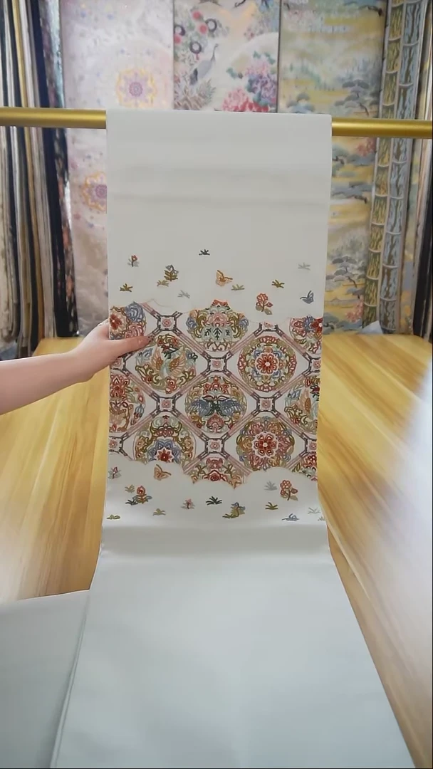 【闪购商品】织绣37 两通打籽绣打籽绣